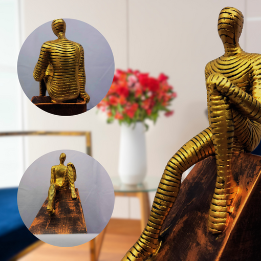 Resin sculpture exudes timeless elegance: Golden Man