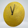 Golden interior home wall clock