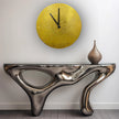 Interior decor golden wall clock