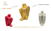 Brick Man Resin Sculpture for Modern Home